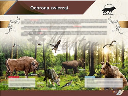 Tablica edukacyjna - Ochrona zwierząt MentorSklep.pl | Przyrodnicze