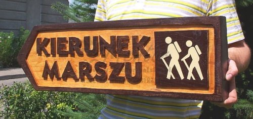 Kierunkowskaz rzeźbiony