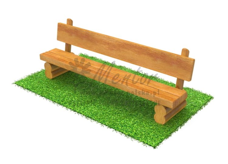 Ławka C24 z oparciem - 200 cm (wizualizacja poglądowa)