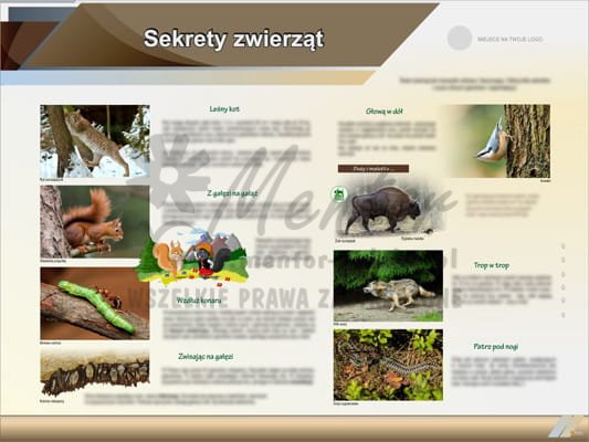 Tablica edukacyjna "Sekrety zwierząt"
