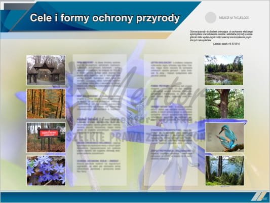 Tablica edukacyjna "Cele i formy ochrony przyrody"