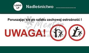 TZOS Tablica informacyjna - Zachowaj ostrożność