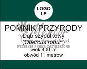 I07 Tablica informacyjna Pomnik przyrody (i07)