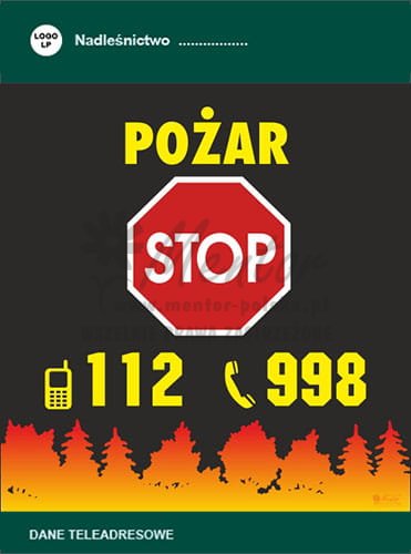 Tablica Pożar STOP! (PP24)