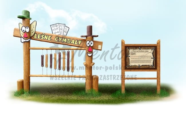 Leśne cymbały - (wizualizacja poglądowa)