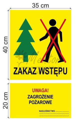 Tablica "Zakaz wstępu"