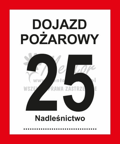 Dojazd pożarowy - wariant B