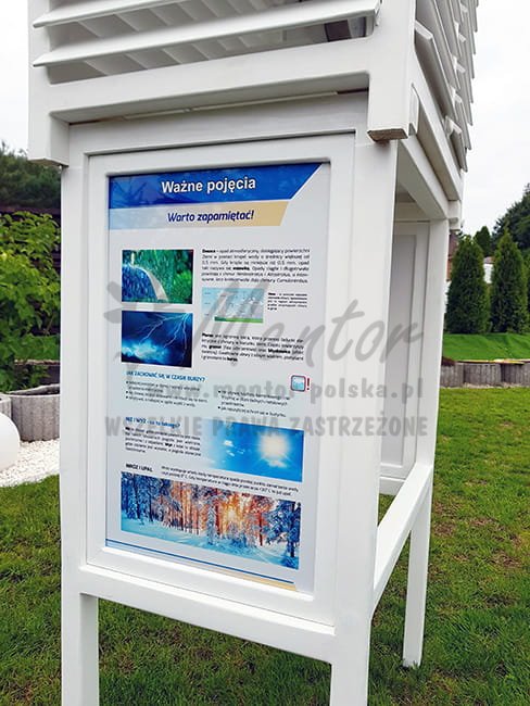 Stacja meteorologiczna XL - panel edukacyjny A