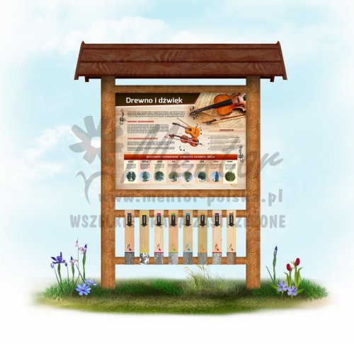 Dendrofon - DDIDZwr - brąz i dąb bez ławki