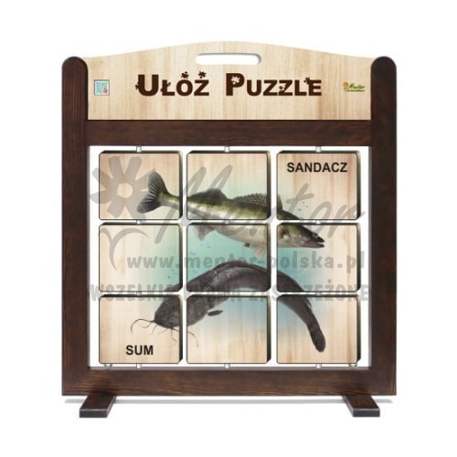 GRA MOBILNA - LEŚNE PUZZLE "SANDACZ, SUM / KARP, PŁOĆ" - (wizualizacja poglądowa)