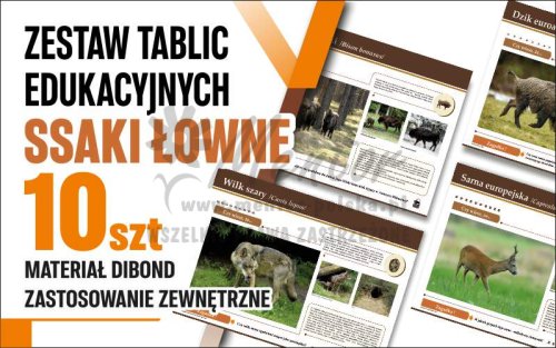 Zestaw 10 tablic ssaki łowne - główna.jpg