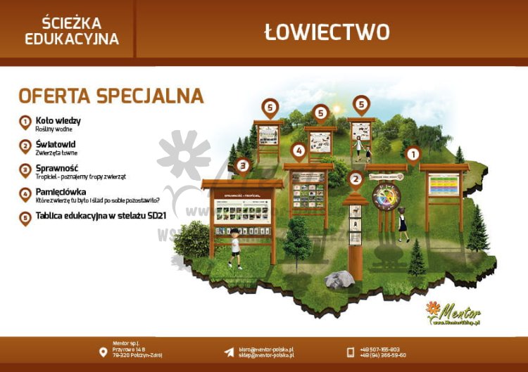 Ścieżka edukacyjna - Łowiectwo - ZESTAW 7 URZĄDZEŃ