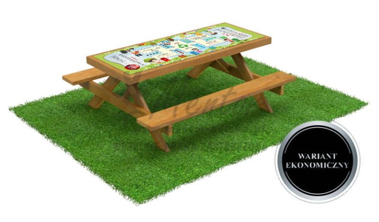 ALI - Ławostół z grą edukacyjną (wariant ekonomiczny), tematyka:  EKO Chińczyk