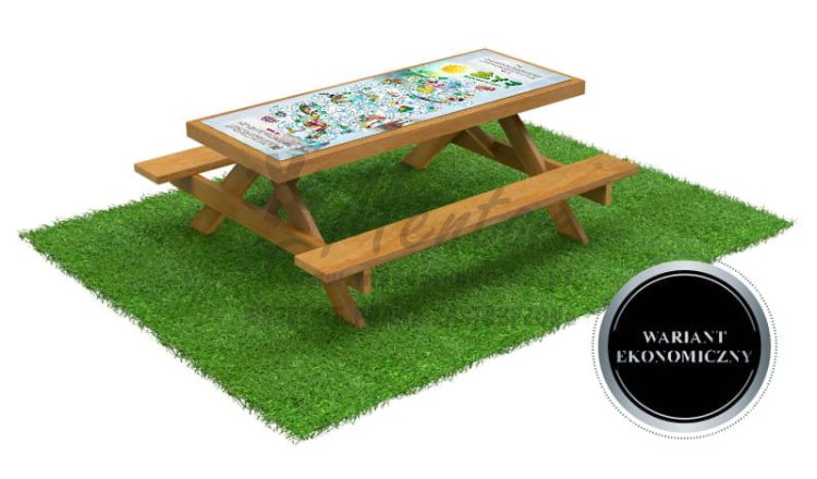 ALI - Ławostół z grą edukacyjną (wariant ekonomiczny), tematyka:  Żyj ekologicznie