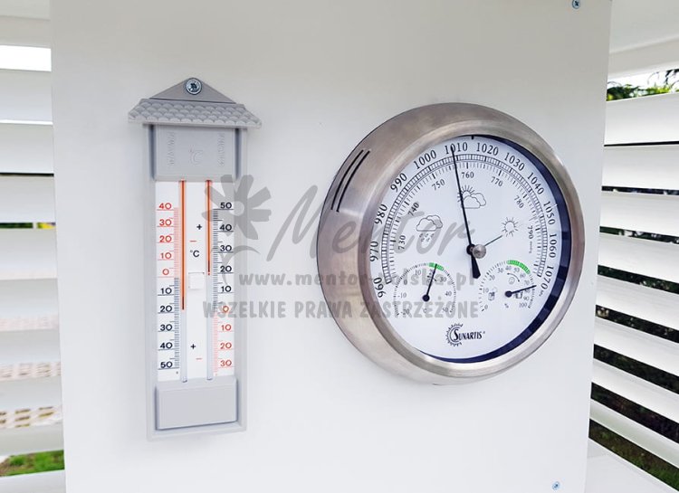 Stacja meteorologiczna - termometr i barometr