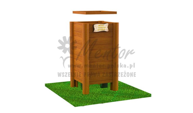 Kosz na śmieci K04 - METALE I TWORZYWA SZTUCZNE