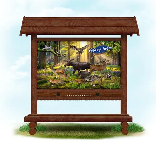 Głosy lasu  (brąz z ławką)