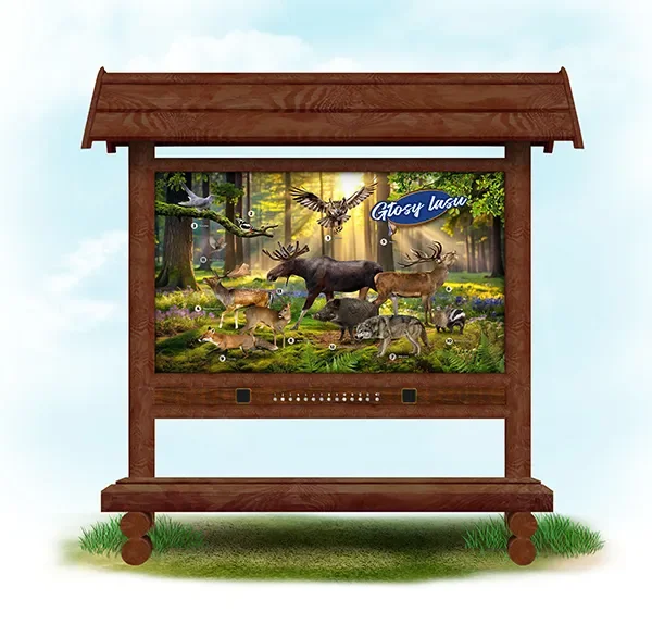 Głosy lasu  (brąz z ławką)