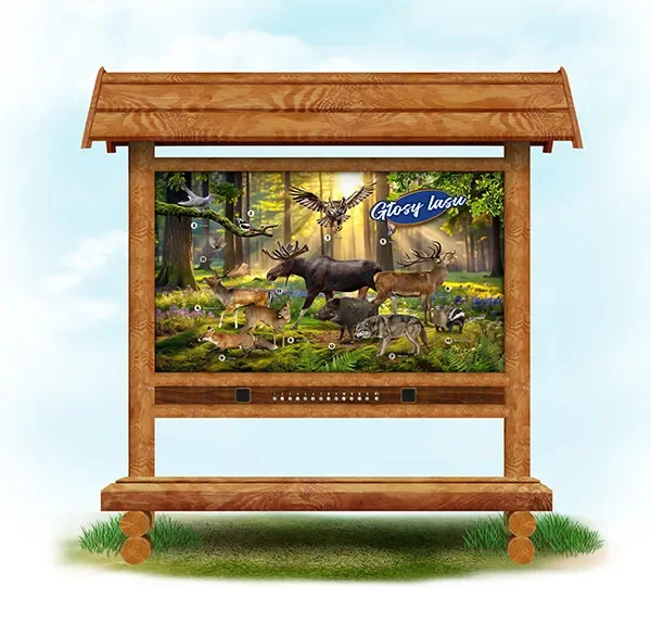 Głosy lasu  (dąb z ławką)