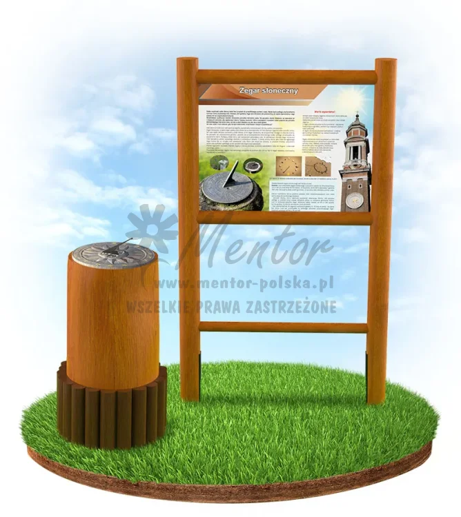 188. Zegar słoneczny  uproszczony z tablicą w stelażu.webp