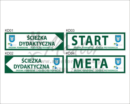 Tablica kierunkowa "ŚCIEŻKA DYDAKTYCZNA"