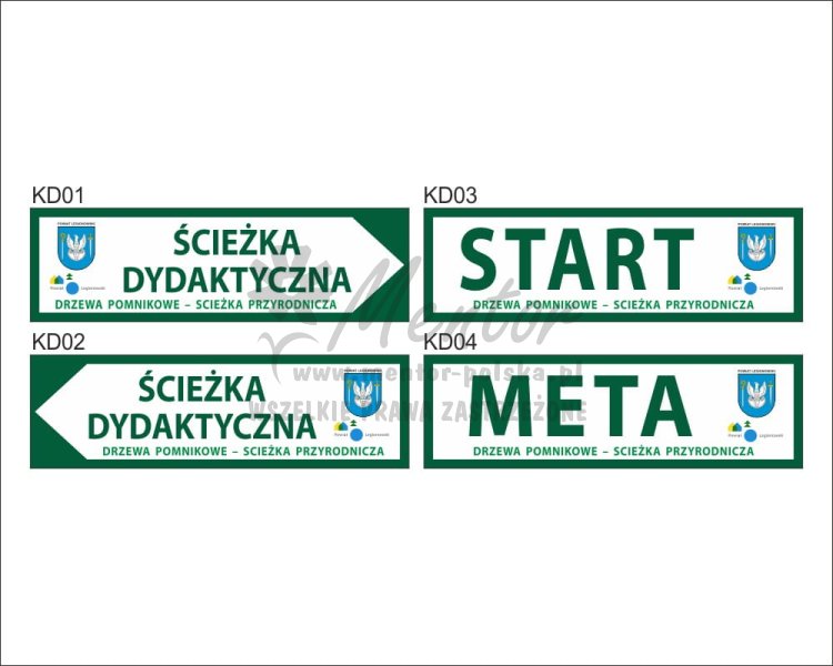 Tablica kierunkowa "ŚCIEŻKA DYDAKTYCZNA"