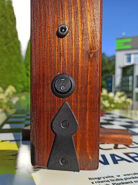 Zbliżenie - włącznik i okucie