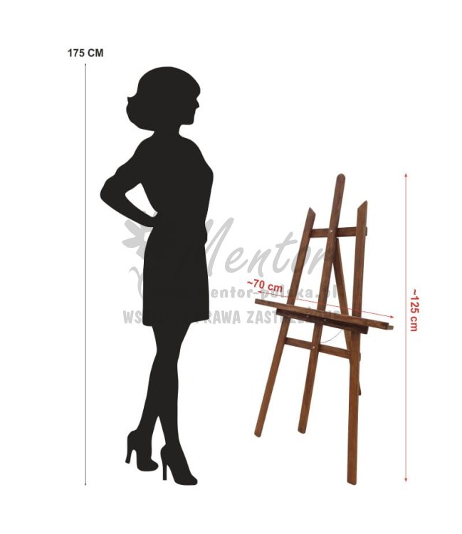 Sztaluga drewniana duża z wymiarami