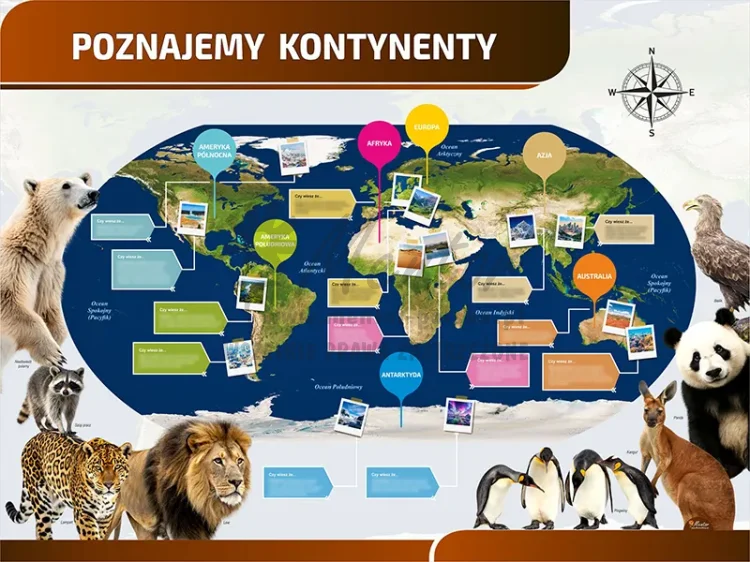 TP13 - Poznajemy kontynenty (mapa świata)