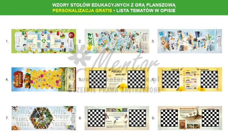 Ławostoły Z GRĄ EDUKACYJNĄ - wizualizacja