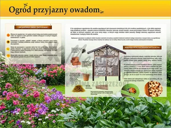 Tablica pszczelarska TE7-40 - Ogród przyjazny owadom II