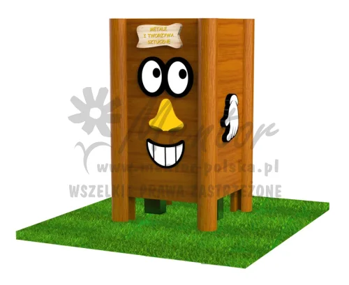 Kosz na śmieci K04 TROLL - metale i tworzywa sztuczne