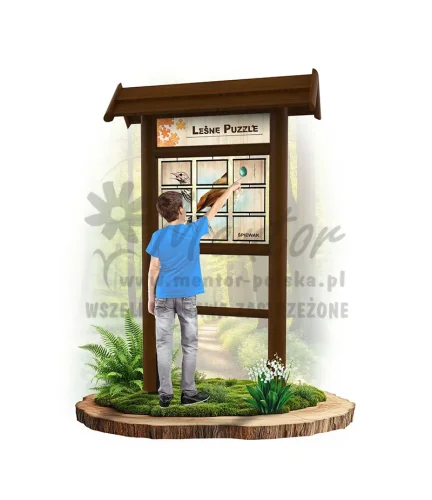 LEŚNE PUZZLE - SŁOWIK RDZAWY DROZD ŚPIEWAK - BRĄZ_webp.webp