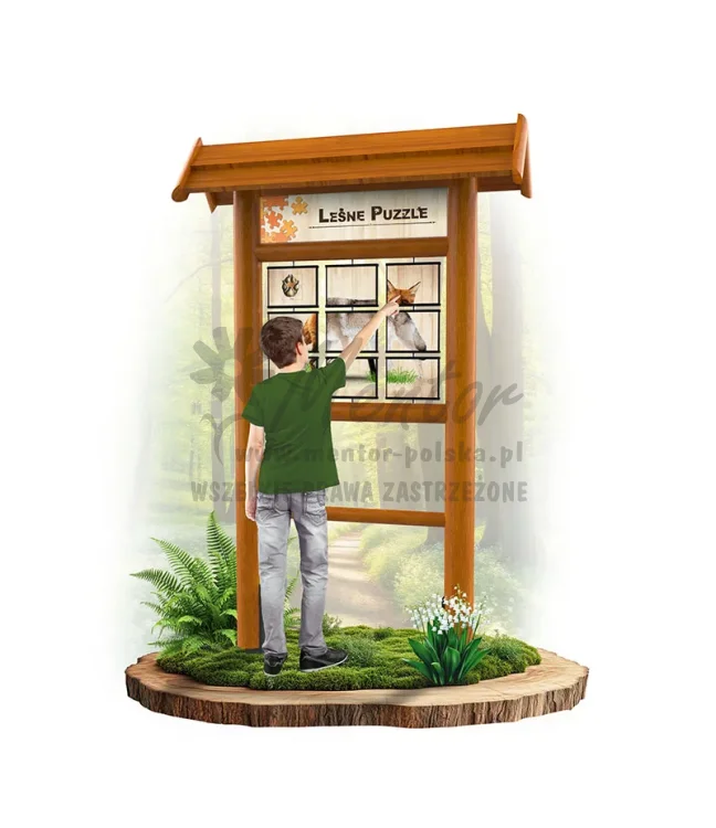 LEŚNE PUZZLE - WILK LIS - DĄB_webp.webp