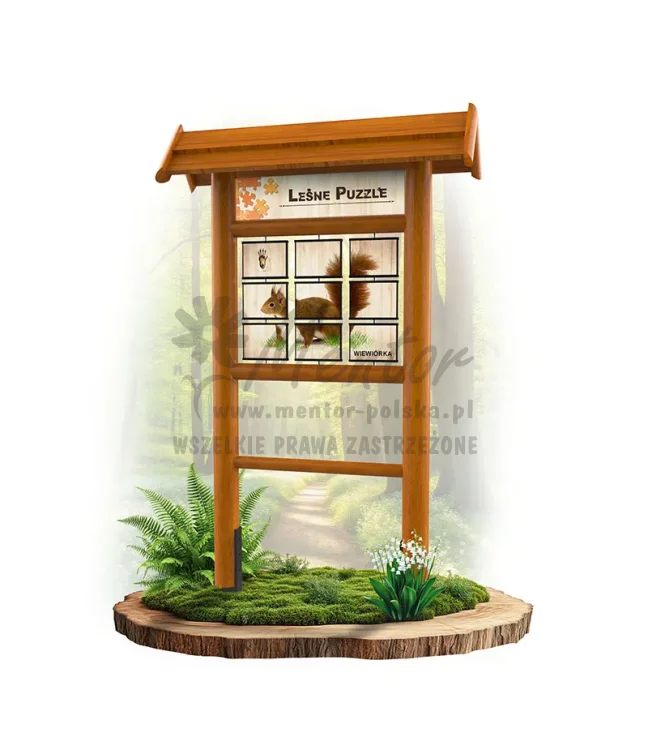 LEŚNE PUZZLE - WIEWIÓRKA KUNA - DĄB_webp.webp