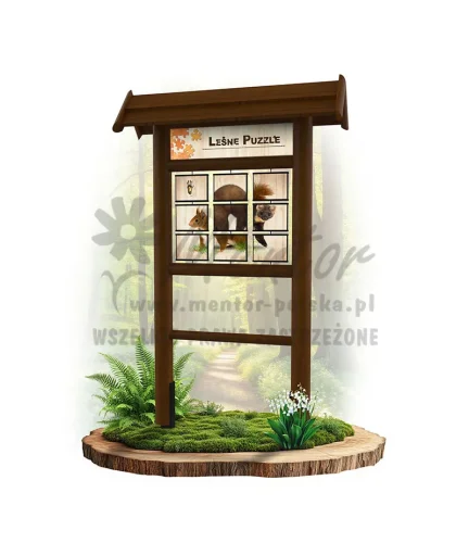 LEŚNE PUZZLE - WIEWIÓRKA KUNA - BRĄZ_webp.webp