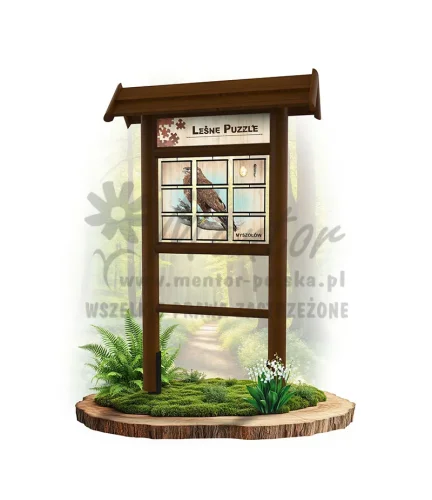 LEŚNE PUZZLE - BIELIK MYSZOŁÓW - BRĄZ_webp.webp