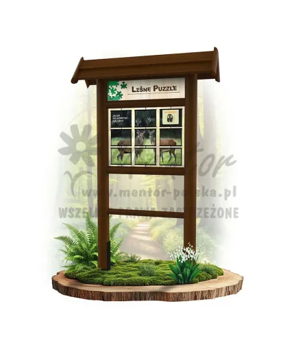 LEŚNE PUZZLE - JELEŃ I SARNA - BRĄZ_webp.webp