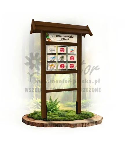 Seria poznawcza - Rozkład odpadów w czasie_brąz