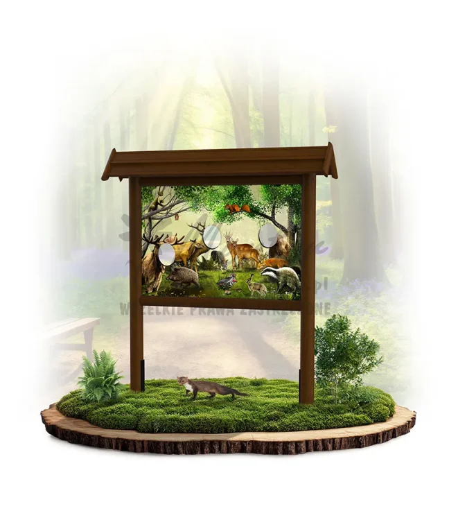 FŚ Fotościanka Ssaki leśne - wersja rysowana_150x100_brąz_webp.webp