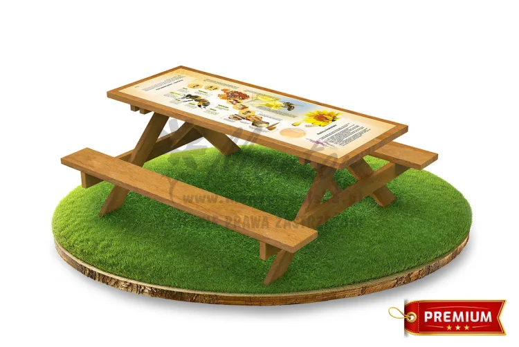 Ławostół Apis - ławostół edukacyjny z tarcicy wariant premium