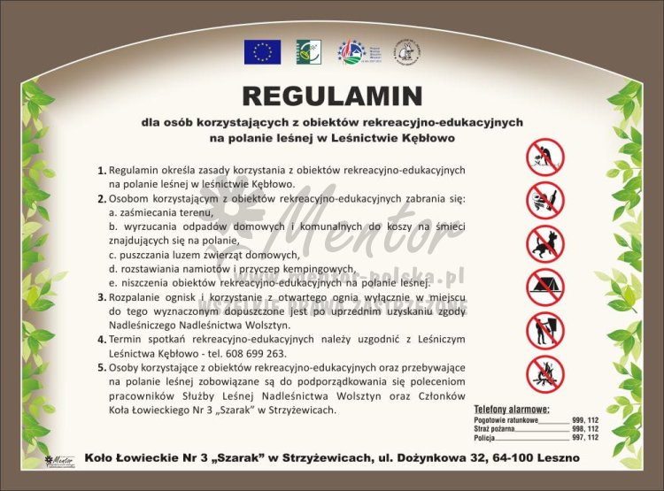 REGULAMIN KORZYSTANIA Z OBIEKTÓW REKREACYJNO-EDUKACYJNYCH