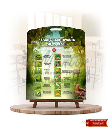 Labirynt Wiedzy - Zasady zachowania się w lesie_rewers