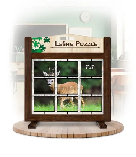 Leśne puzzle (gra mobilna) - Sarna_rewers kolor brąz