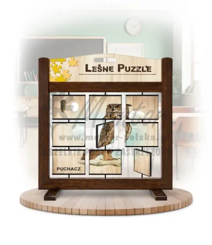 Leśne puzzle (gra mobilna) - Puchacz i Puszczyk_awers