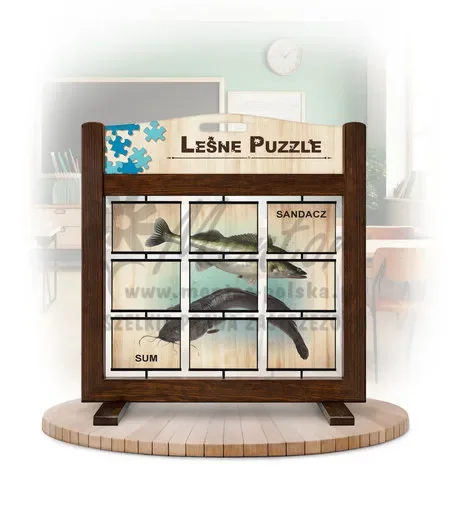 Leśne puzzle (gra mobilna) - Sandacz, Sum, Karp i Płoć_awers