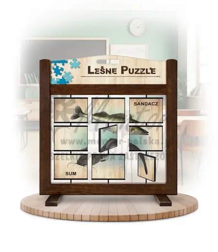 Leśne puzzle (gra mobilna) - Sandacz, Sum, Karp i Płoć_awers