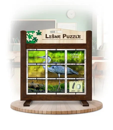 Leśne puzzle (gra mobilna) - Żuraw i Czapla_rewers