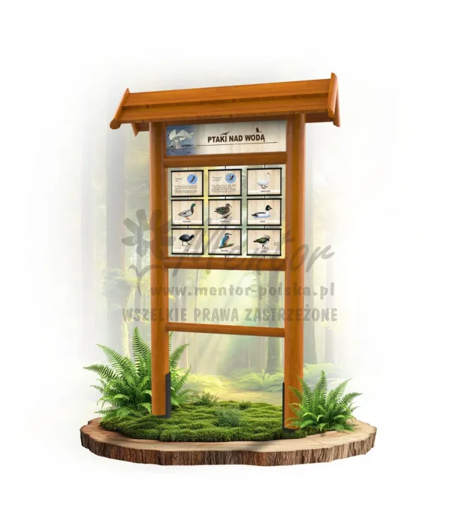 Seria poznawcza - Ptaki nad wodą_ilustrowana_dąb