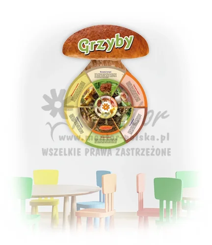Koło Wiedzy - Grzyby (do zawieszenia wewnątrz)